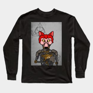 Unique White Fang Digital Collectible - Character with RobotMask, AnimalEye Color, and GlassSkin on TeePublic Long Sleeve T-Shirt